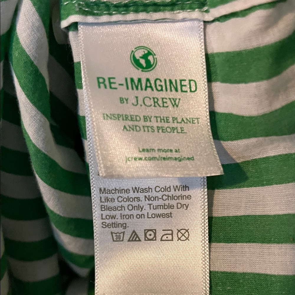 J. Crew Cotton voile tunic cover-up with side ties in stripe - Picture 10 of 10